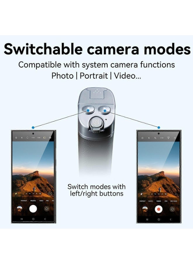 Telesin Versatile Smartphone Selfie Grip Camera Handle with Built In Extendable Selfie Stick, Bluetooth Remote Shutter, SLR Style Phone Camera Grip, One Hand Shooting Handle, Foldable Phone Tripod Stand, Universal Mobile Photography and Video Accessories - Image 3