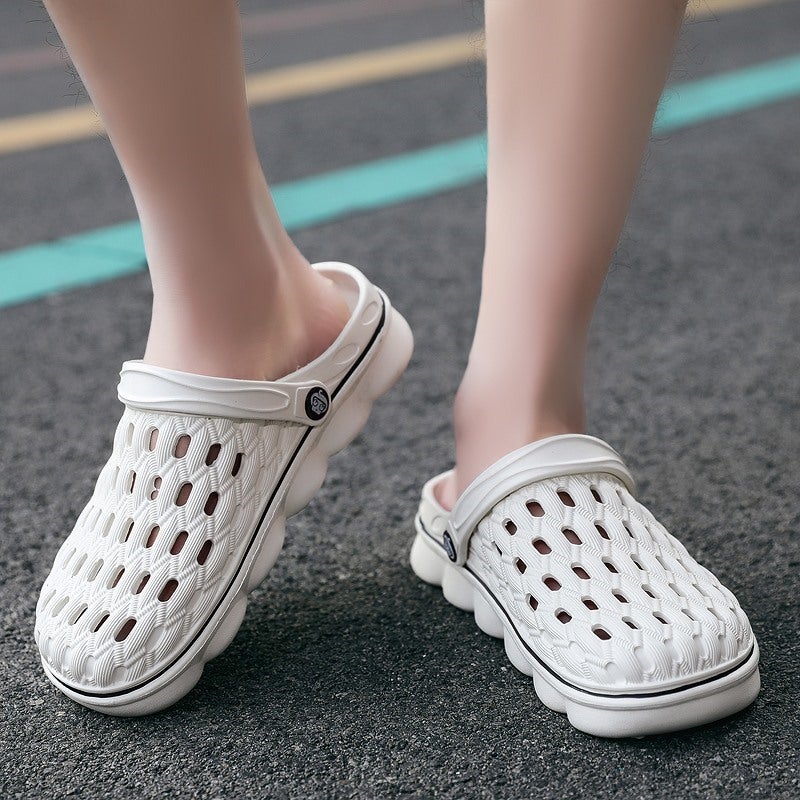 Baotou Hole Shoes Men'S Outdoor Sandals Korean Student Beach Shoes Dual-Use Sandals A Generation Of Hair - Image 3