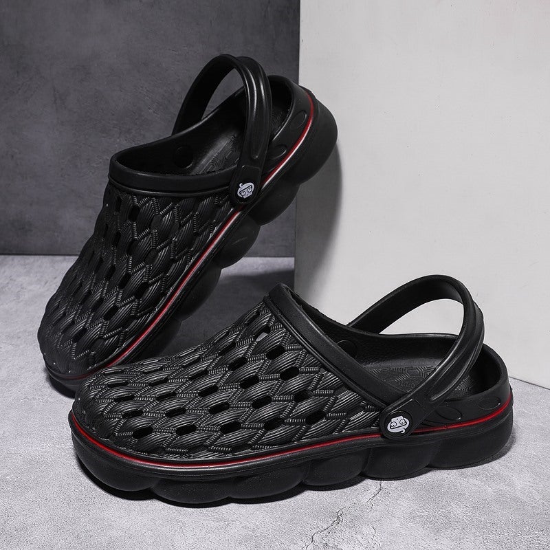 Baotou Hole Shoes Men'S Outdoor Sandals Korean Student Beach Shoes Dual-Use Sandals A Generation Of Hair - Image 4
