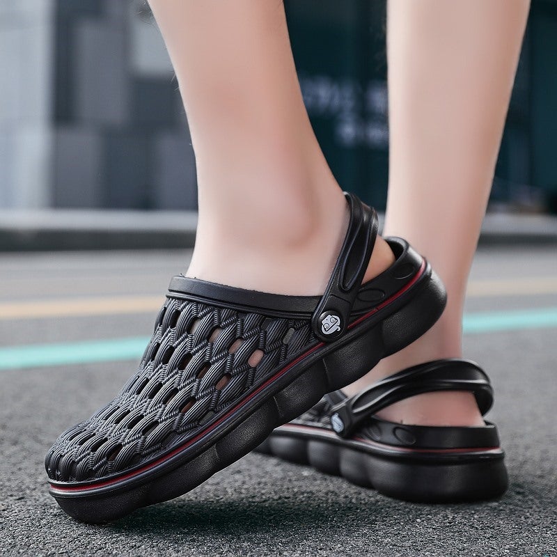 Baotou Hole Shoes Men'S Outdoor Sandals Korean Student Beach Shoes Dual-Use Sandals A Generation Of Hair - Image 5