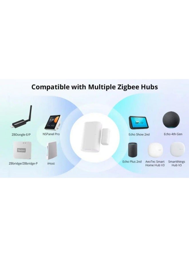 SONOFF SNZB-04P Zigbee Door Window Sensor Local Smart Scene Linkage Tamper Alert Home Security Works With Alexa Google Home - Image 5