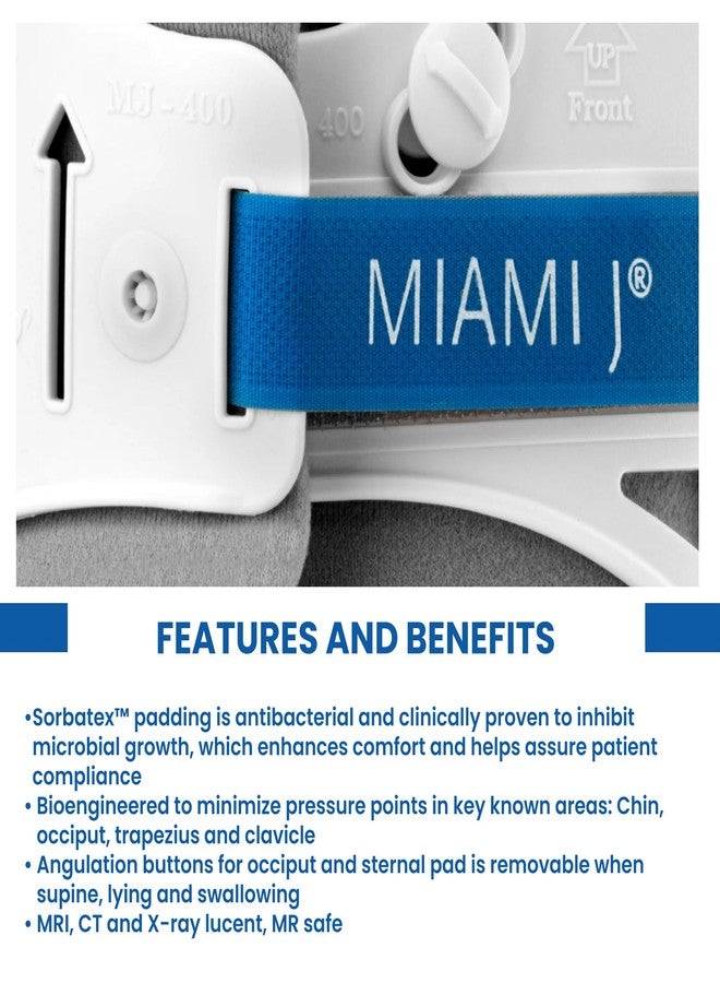 Ossur Miami J Cervical Neck Collar - Relieves Pain & Pressure on Spine | C-Spine Vertebrae Immobilizer | Semi-Rigid Pads for Patient Comfort | MJ-300 Short - Image 5