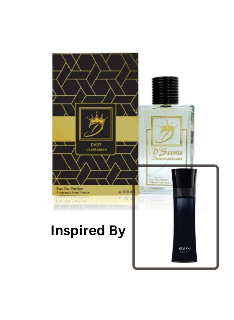 D'Scents International DH07 Lovers Moon Inspired by Armani Code Black Dscents International Perfume 100ML  - Image 2
