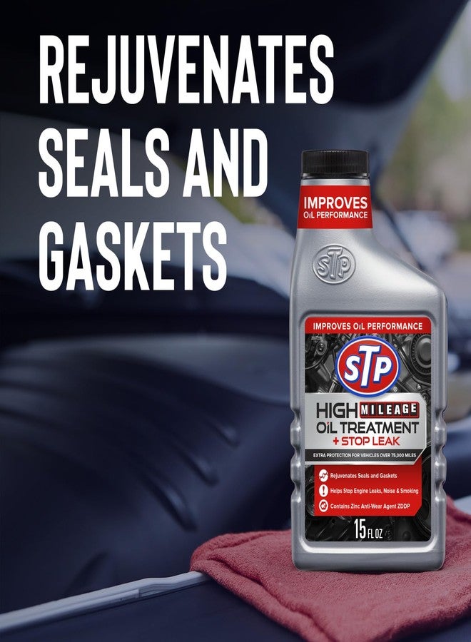 STP 78595 High Mileage Oil Treatment plus Stop Leak - 15 floz - Image 5