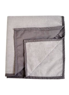 ADBENI HOME ADBENI HOME Ecofriendly Terry Cartridge Cotton Quick Dry Sheets for New Born Babies Toddler Bedding Reusable Waterproof Extra Absorbent Crib Sheets 210GSM Twin 88x120 cm Grey  - Image 1