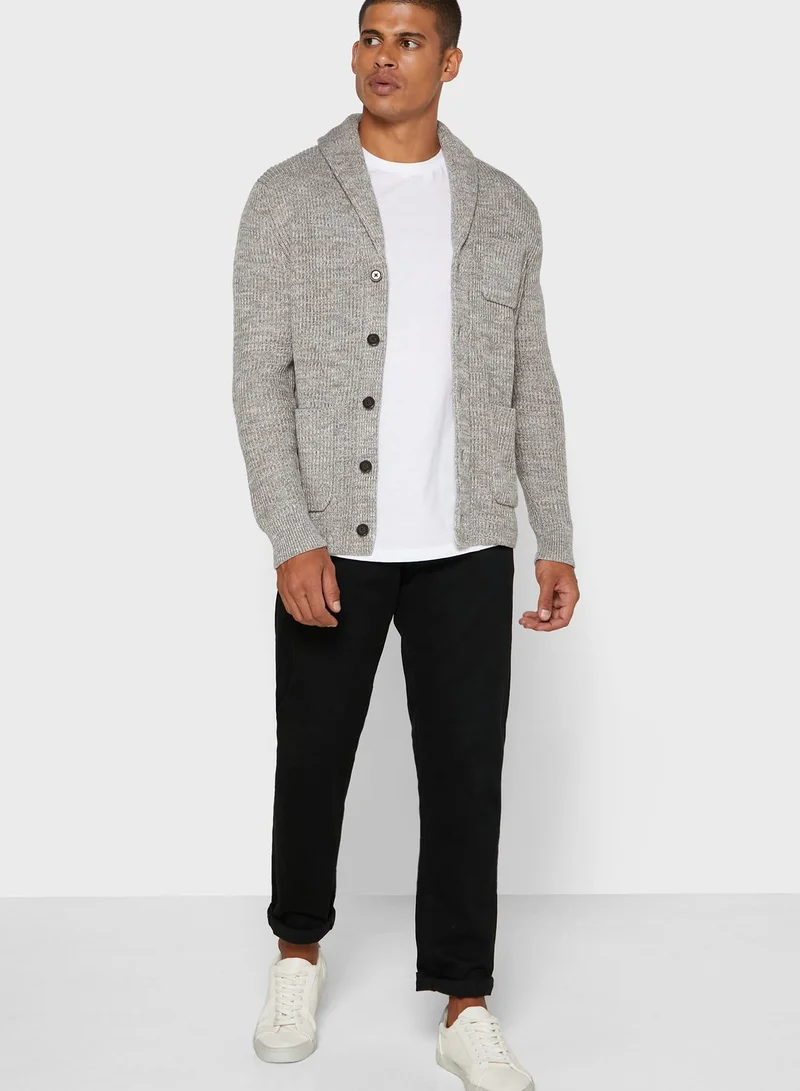 BANANA REPUBLIC Ribbed Shawl Neck Cardigan