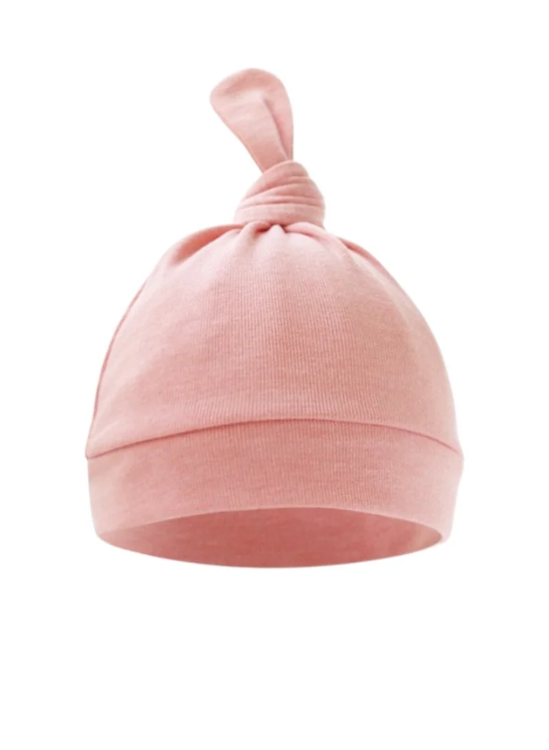 بمبىمىشى Bambimici -  2 pcs TinyTops Baby Beanie and Mittens - Pomelo Pink