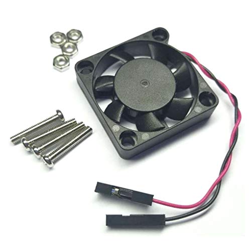 Easycargo Raspberry Pi Fan 30x30x7mm, Raspberry Pi Cooling Fan Brushless 3.3V 5V DC Quiet Fan for Raspberry Pi 4, 3 B+ and B, Pi 2, Pi B+, RetroFlag NESPI Case (30mmx30mmx7mm) (Black 1-Pack) - Image 5