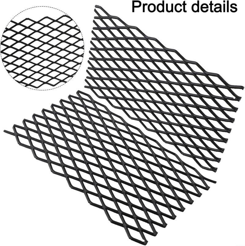 2 Pack Fireplace Ember Baffle Grate 7.5x11.8 Inch, Duty Fire Screen for Containing for EMBERS and Improving Heat Distribution, Easy Install Replacement Parts for Most Standard Fireplaces, Black - Image 4