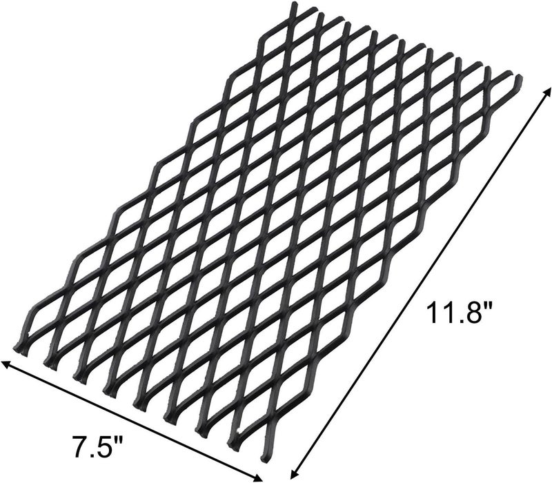 2 Pack Fireplace Ember Baffle Grate 7.5x11.8 Inch, Duty Fire Screen for Containing for EMBERS and Improving Heat Distribution, Easy Install Replacement Parts for Most Standard Fireplaces, Black - Image 2