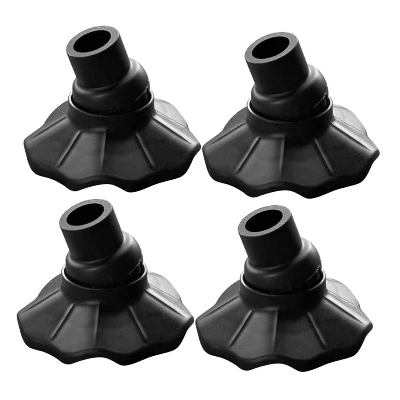 4 Pcs Outdoor Folding Chair Leg Caps Non Slip Felt Pads Furniture Foot Protectors - Image 2