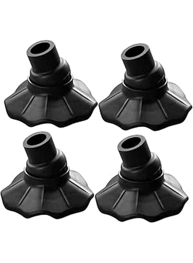 4 Pcs Outdoor Folding Chair Leg Caps Non Slip Felt Pads Furniture Foot Protectors - Image 1