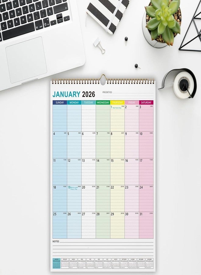 Dayvorax 2026 Wall Calendar - 2026 Calendar from January 2026 to June 2027, 15" x 22" Vertical Large Wall Calendar, 18-Month Hanging Calendar 2026-2027 with Julian Date, Large, Ruled Blocks - Image 5