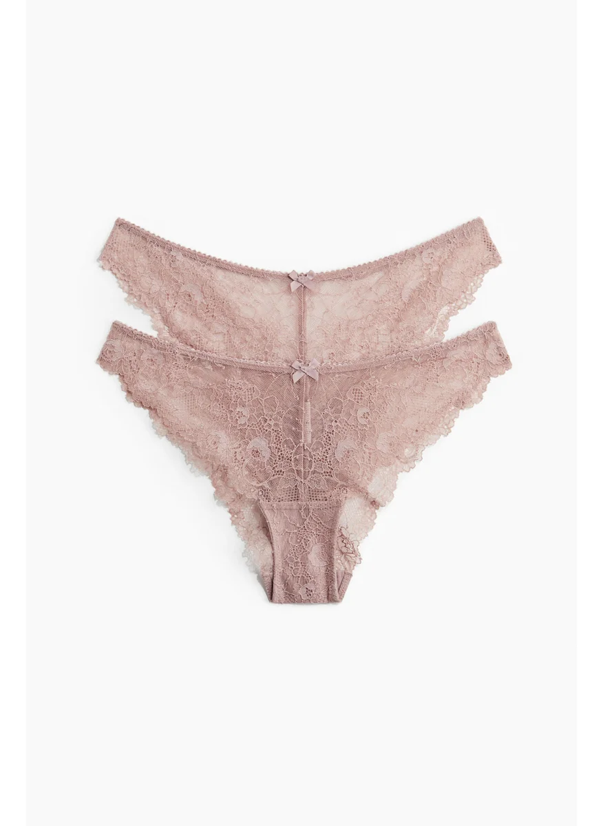 H&M 2-Pack Cheeky Lace Briefs