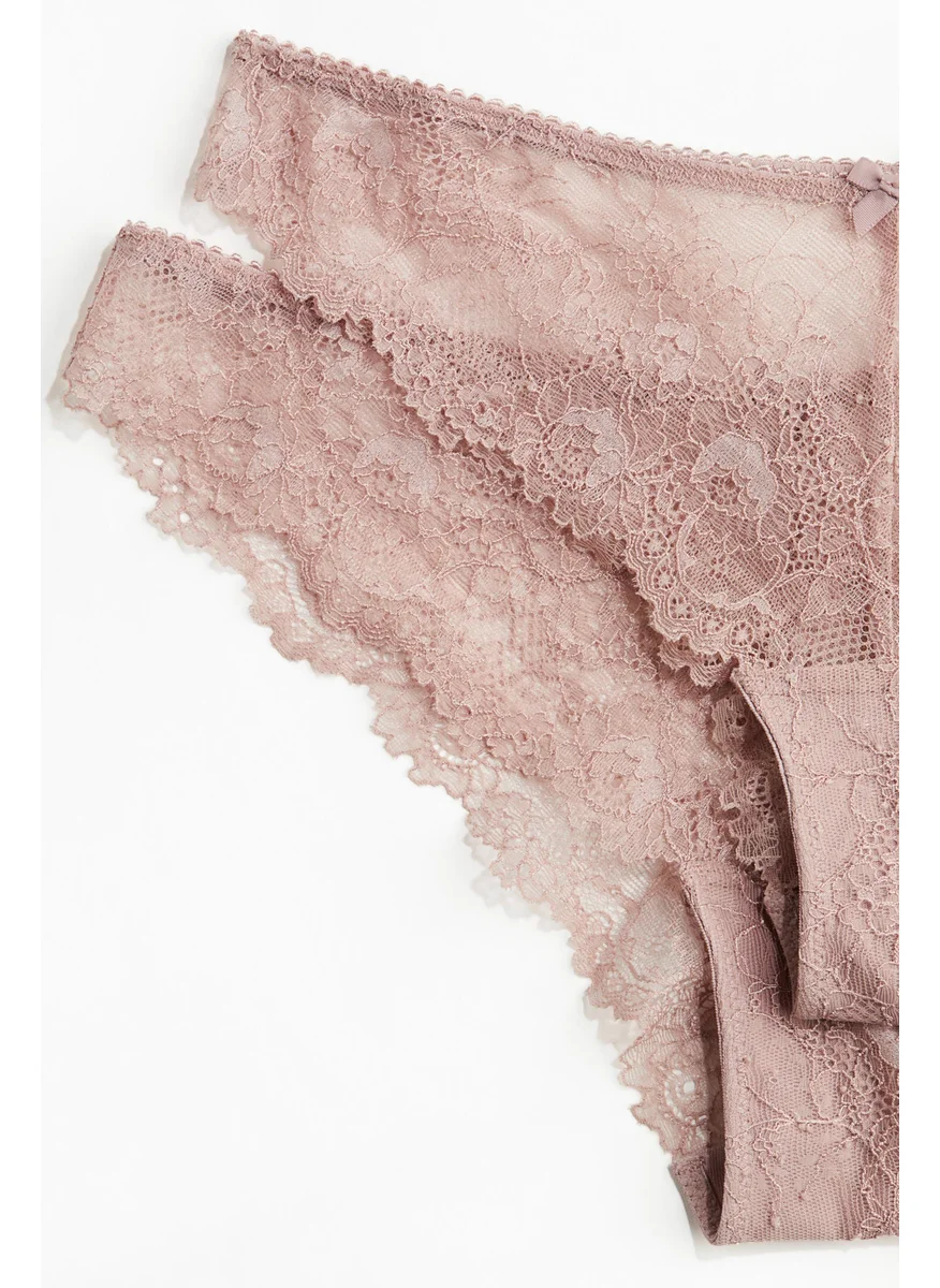 H&M 2-Pack Cheeky Lace Briefs