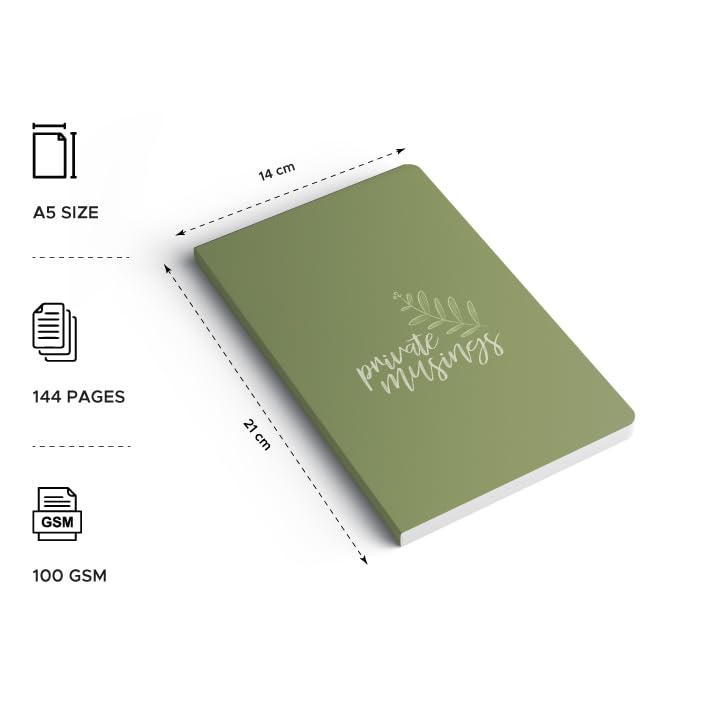 FACTOR NOTES 90 GSM A5 Notebook: Plain | 160 Pages (Private Musings) - Image 2