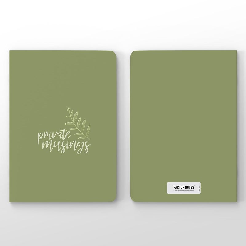 FACTOR NOTES 90 GSM A5 Notebook: Plain | 160 Pages (Private Musings) - Image 4