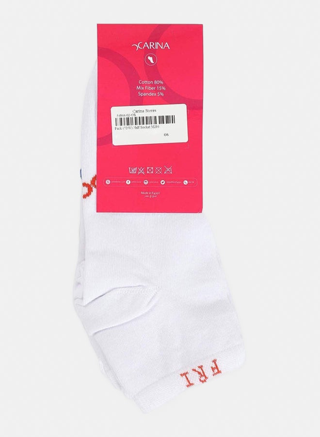 Carina Solid Ankle Length Socks - 7 Pairs - Image 3