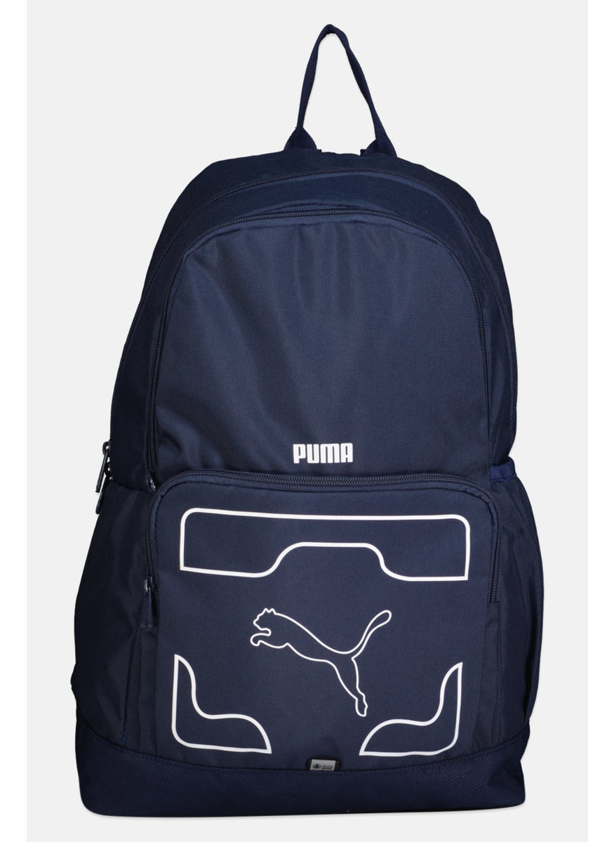 PUMA Men Brand Logo Backpack, Navy  - Image 3