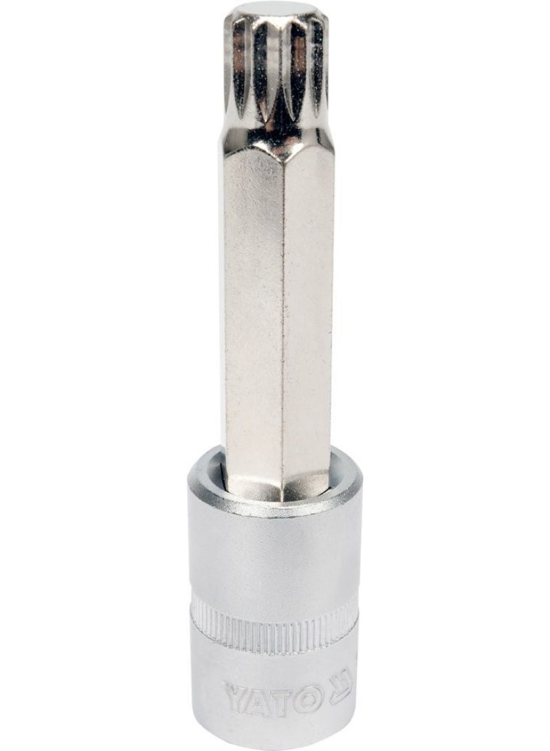 YATO Socket Bit 1/2" Spline M14 L=100mm YT-04355