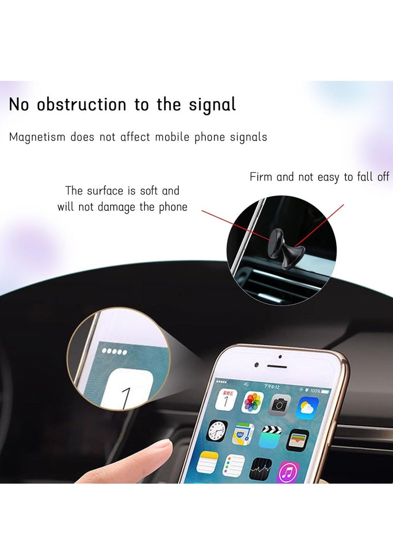 Go-Des GD-HD618 Magnetic Car Phone Holder – 360° Rotating Mini Dashboard Mount with N52 Magnets, Strong Adhesive Base, Metal Body, Universal Fit - Image 4