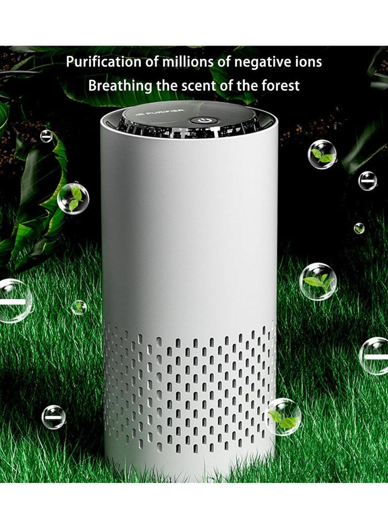 عام منقي هادئ للمنزل، منقي للحيوانات الأليفة ومنقي للسيارات من الفرو والشعر والروائح، منقي محمول مع ضوء ملون لغرفة النوم أو المكتب أو غرفة المعيشة. - Image 5