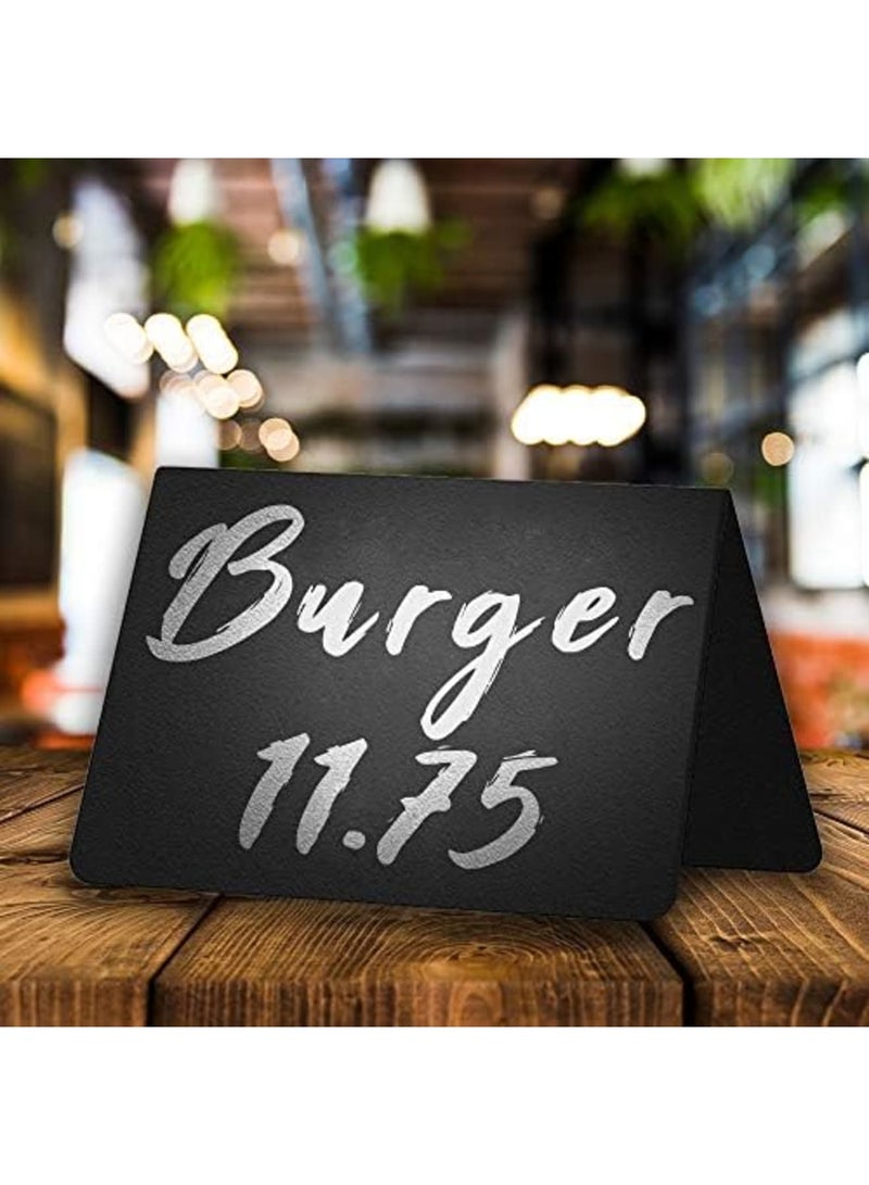 SYOSI 30 Pack Mini Chalkboard Table Tent Signs 7x10 cm – Reusable Food Labels for Buffet, Bakery, Catering & Party Displays – Plastic Standing Chalkboard Tags & Tabletop Signs - Image 4