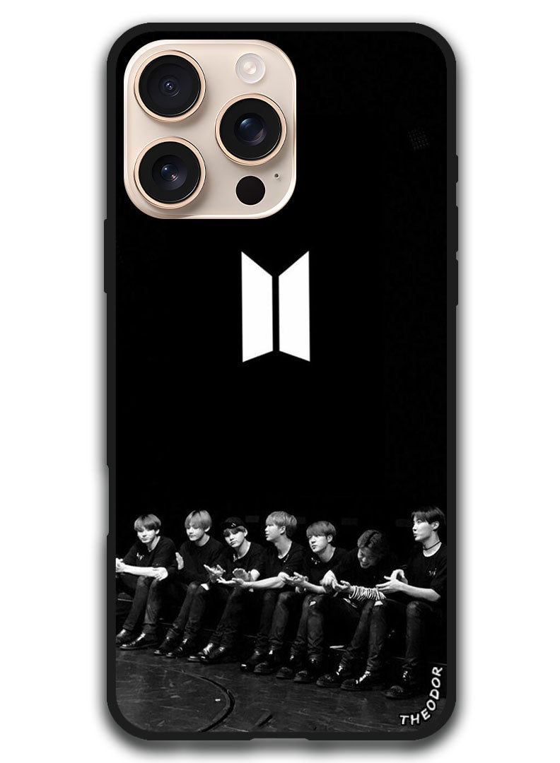 Theodor غطاء واقي مضاد للخدش ومقاوم للصدمات لجهاز iPhone 16 Pro Max (6.9) بوصة - عضو في BTS - Image 1