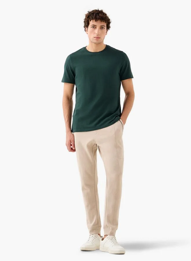 Iconic Popcorn Textured Regular Fit T-shirt