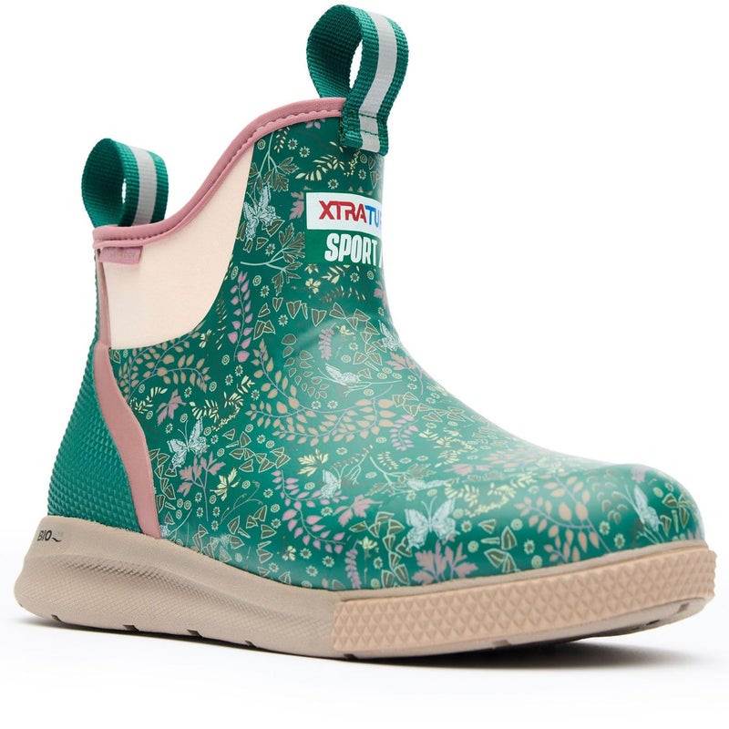 Xtratuf Women's Ankle Deck Boot Sport, Green, Size 9(M) - Image 1