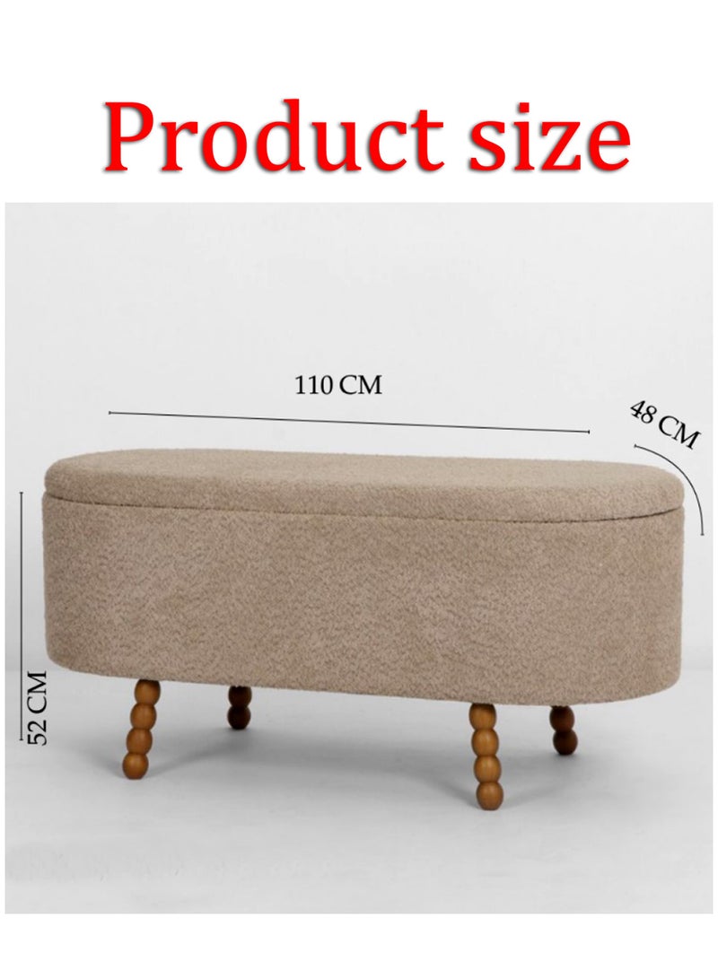 Modern Storage Bench For Bedroom, Living Room 110*48*52 CM - Image 2