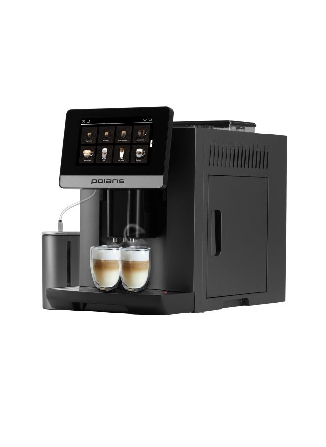 Polaris - Coffee Machine, 1500W, Touch Display, 20 Bar Italian Pump, 1.8 Liter Tank Capacity, 19 grind levels, 3 Year Warranty - Image 1