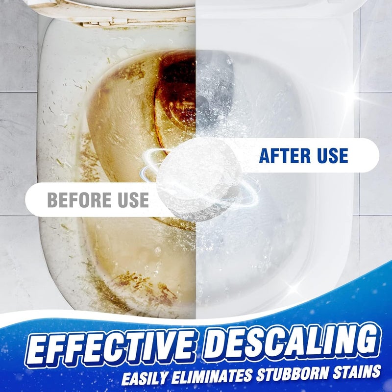Vacplus Automatic Toilet Bowl Cleaner Tablets - 6 Pack with Bleach for Deodorizing and Descaling - Image 4