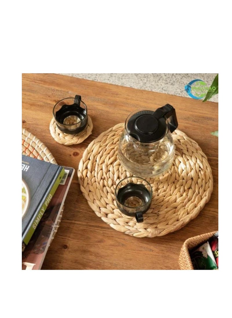 Generic - Natural Wicker Braided Coaster - Elegant addition to serving food Available in 2 sizes Mk (30cm diameter) - Image 1