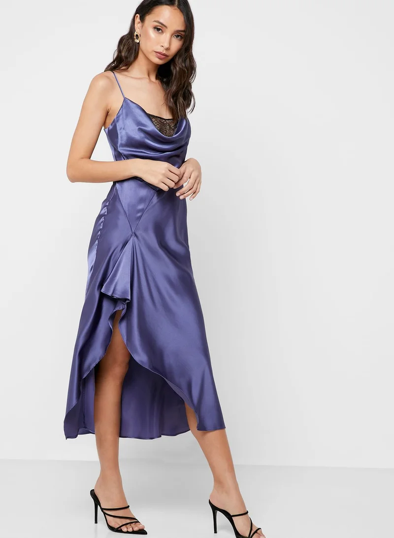 TOPSHOP Lace Back Slip Dress