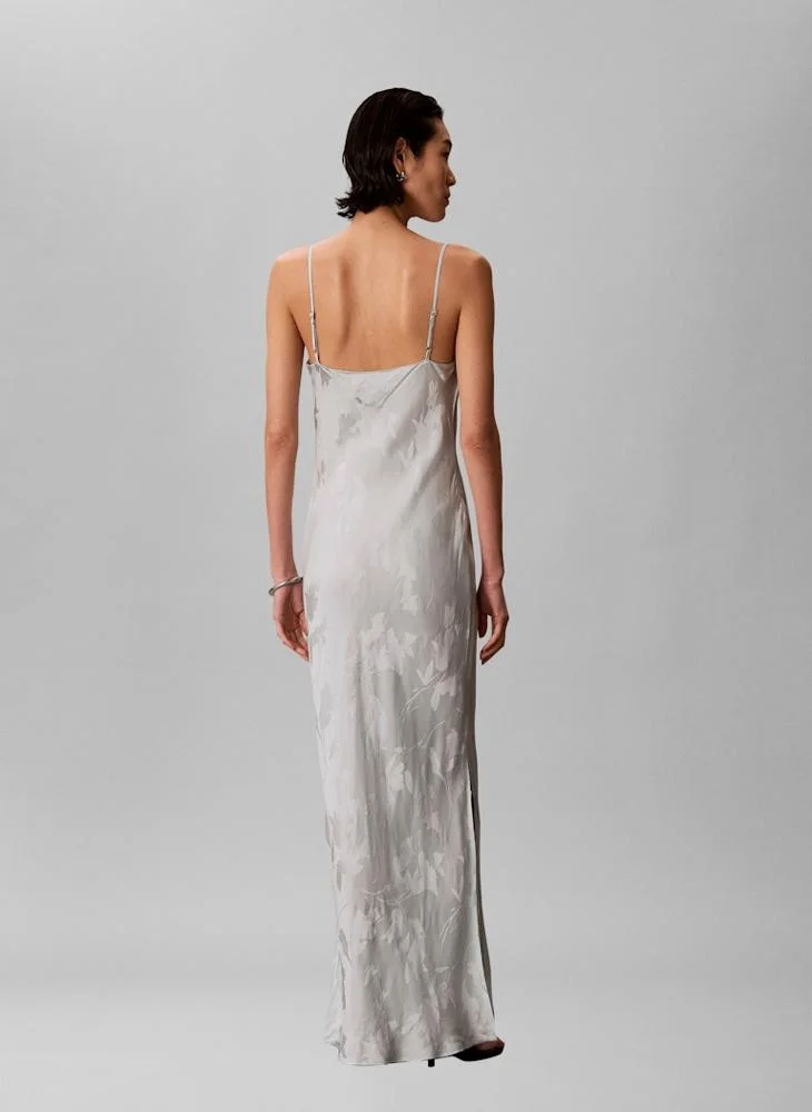 كالفن كلاين Casual Viscose Jacquard Maxi Slip