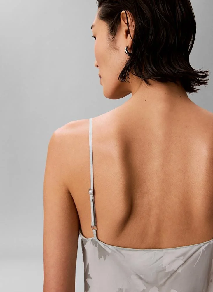 CALVIN KLEIN  Casual Viscose Jacquard Maxi Slip for Women | Best Price UAE