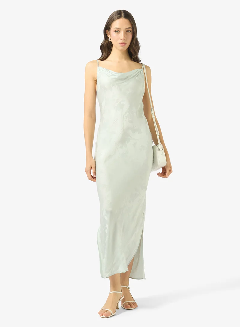 Calvin Klein  Casual Viscose Jacquard Maxi Slip for Women | Best Price UAE