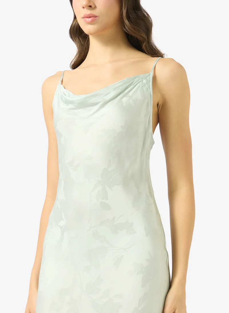 Calvin Klein  Casual Viscose Jacquard Maxi Slip for Women | Best Price UAE