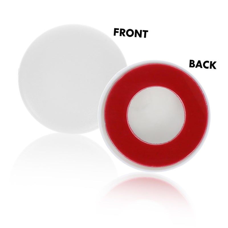 White Car Door Screw Covers 12pcs Waterproof Plastic Bolt Caps Auto Edge Protector - Image 4