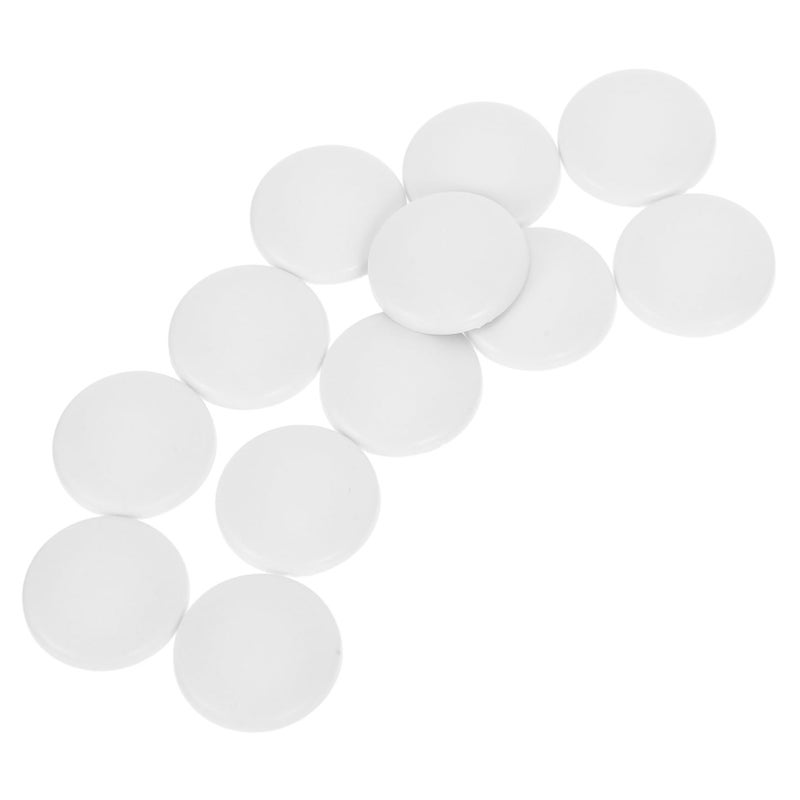 White Car Door Screw Covers 12pcs Waterproof Plastic Bolt Caps Auto Edge Protector - Image 2