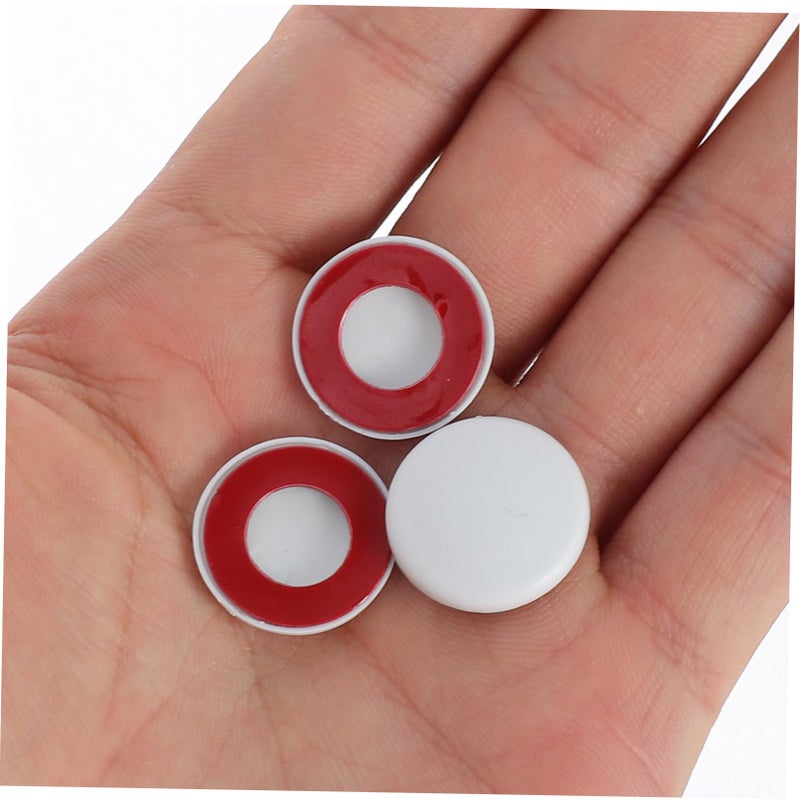 White Car Door Screw Covers 12pcs Waterproof Plastic Bolt Caps Auto Edge Protector - Image 5