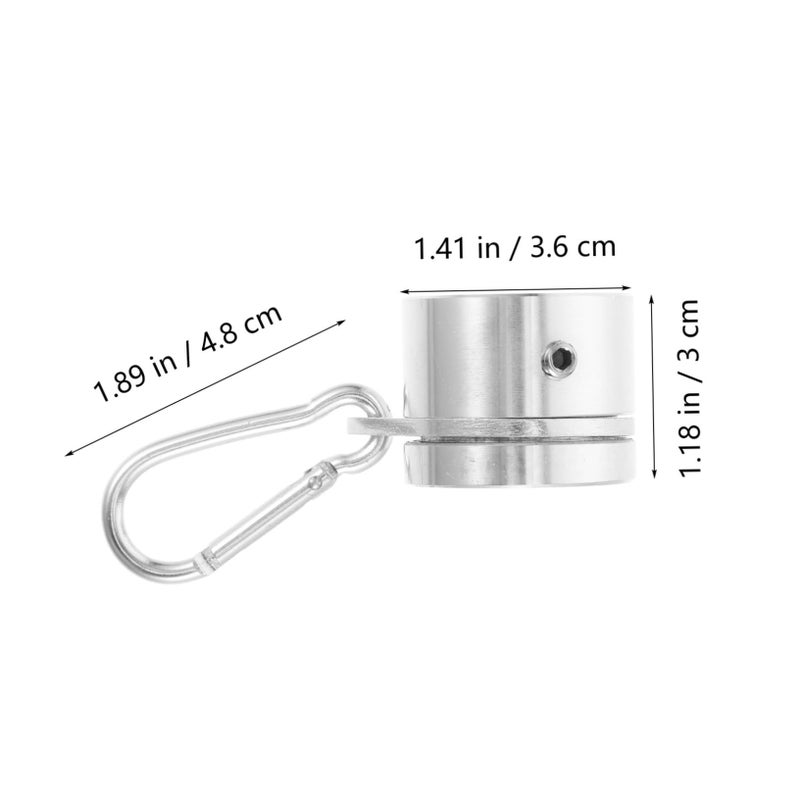 Aluminum Alloy Flag Pole Rings 1 Inch 360 Degree Rotating Anti Wrap Mounting Clips Easy Installation For Outdoor Yard And Garden Flags - Image 3