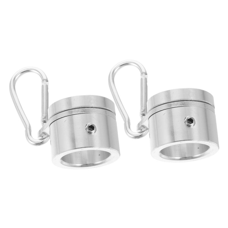 Aluminum Alloy Flag Pole Rings 1 Inch 360 Degree Rotating Anti Wrap Mounting Clips Easy Installation For Outdoor Yard And Garden Flags - Image 2
