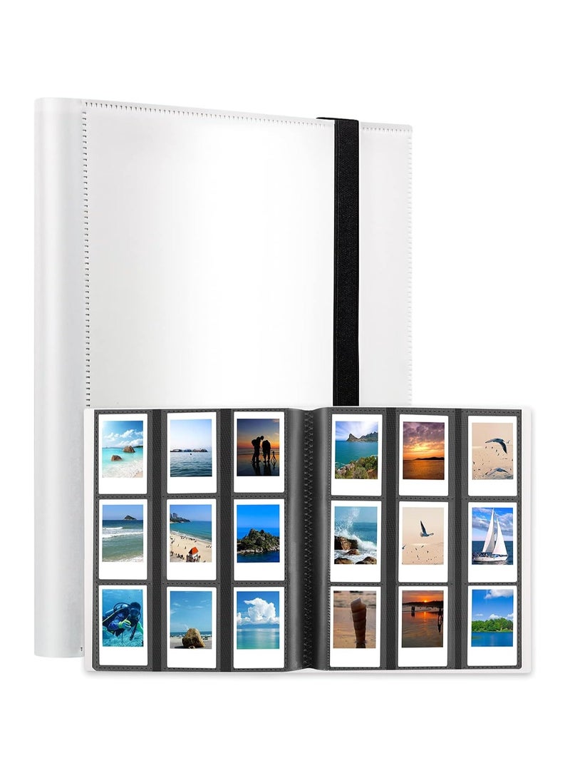YelaJoy Pieces Of Moment Mini Book Album,432 Pockets Photo Album for Fujifilm Instax Mini Camera,for Fujifilm Instax Mini 11 90 70 9 8+ 8 LiPlay Instant Camera(White) - Image 1
