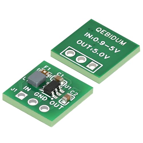 QEBIDUM 10Pack DC-DC Step Up Converter Board Module, 0.9 V 1.5V 1.8V 2.5V 3V 3.3V 3.7V 4.2V to 5V Synchronous Switching Regulator DIY Non-Isolated Voltage Boost Converter for Arduino - Image 2
