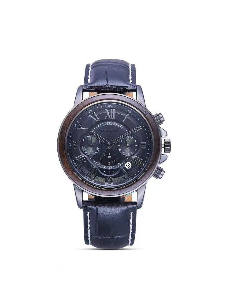 ريداير الرجال ووتش ، مع توقيت أو عرض السيارات ، حزام من الجلد - Image 1