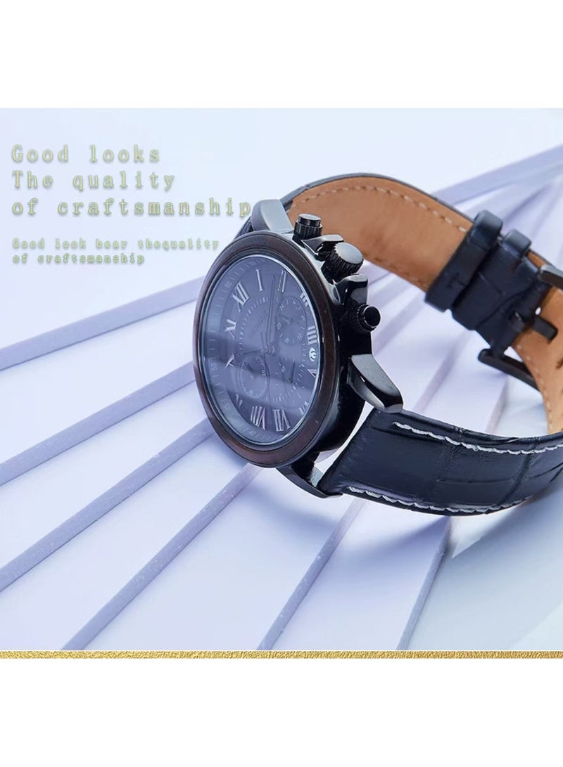 ريداير الرجال ووتش ، مع توقيت أو عرض السيارات ، حزام من الجلد - Image 3