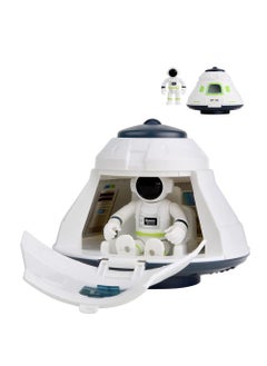 Excefore Astronaut Space Ship Shuttle Rocket Pretend Play Set, City Space Mars Exploration Space Shuttle Toy Kit, Astronaut Roleplay Spaceship Toy for Boys and Girls, Educational Toys for Kids  - Image 1