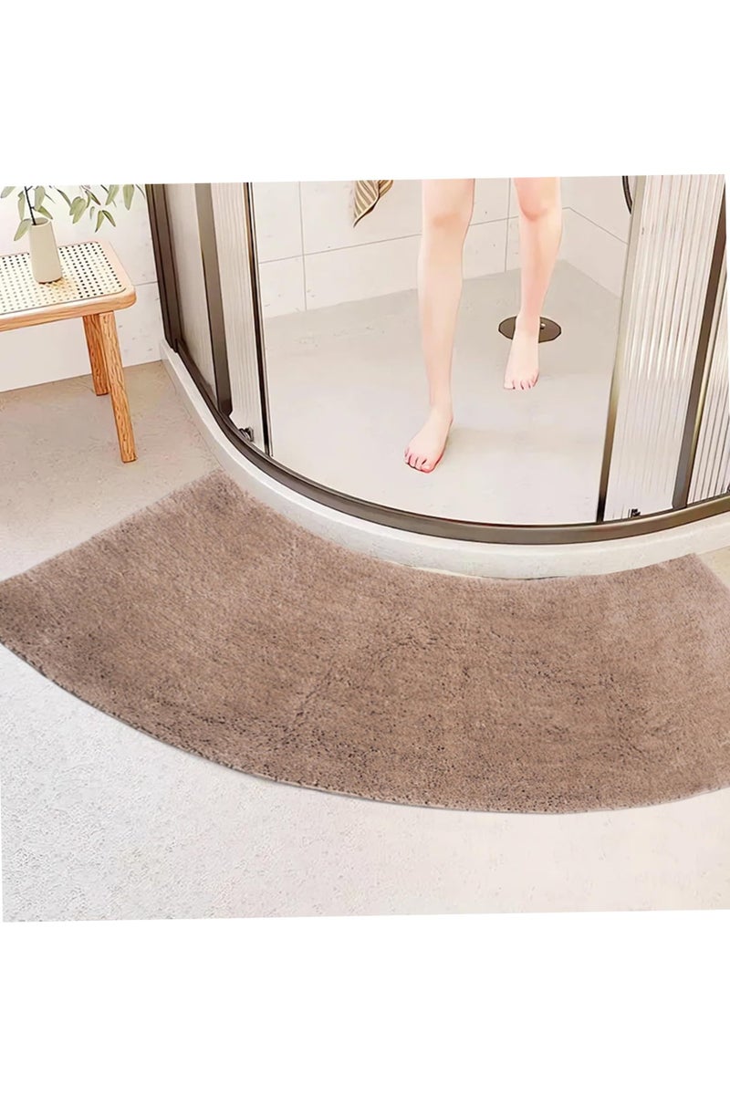 كي واي دي سجادة حمام منحنية سجادة حمام منحنية شكل سجادة, Non -Slip Soft Absorbent Bath Mat for Shower, Toilet, الحمام Floor 45x100cm. - Image 1